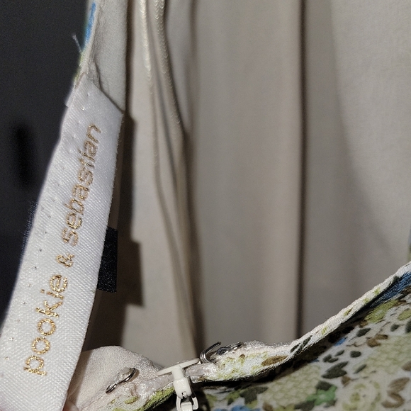 Light Blue Floral Ruffle Slip Dress - Picture 4 of 5